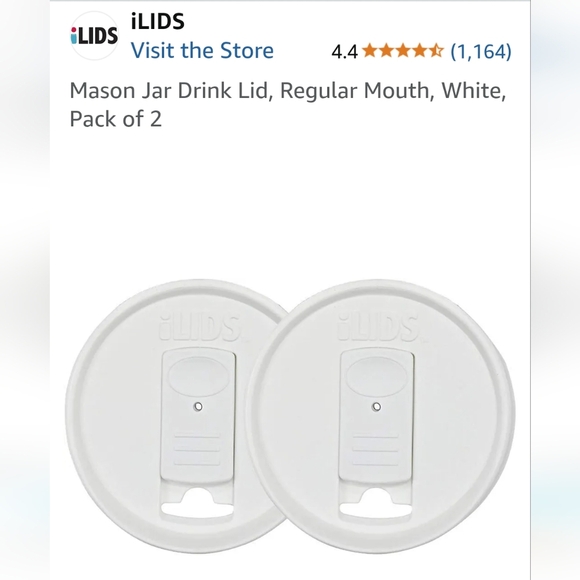 ILids ball jar lid alternative for drinking and pouring - Picture 5 of 6